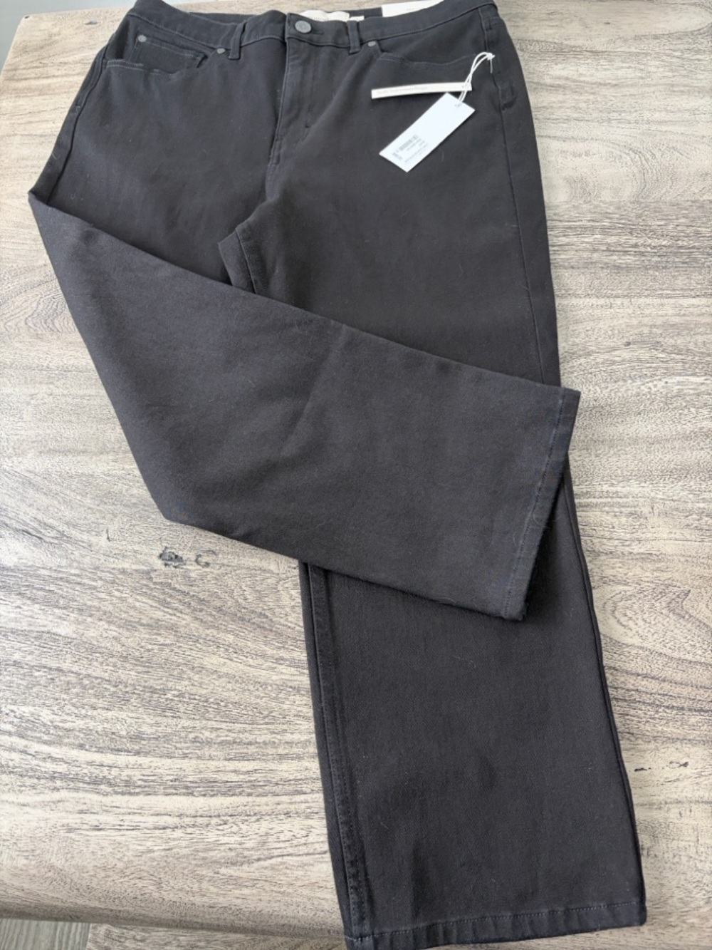 Soft Surroundings Fly Front Slim Ultimate Denim Crop Jeans NWT Size 14
